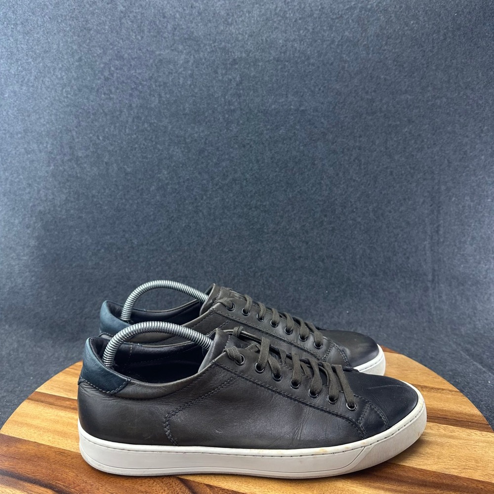 Bruno Magli Westy Leather Sneakers Mens 10.5 Brown Casual Lace Up Shoes Romania